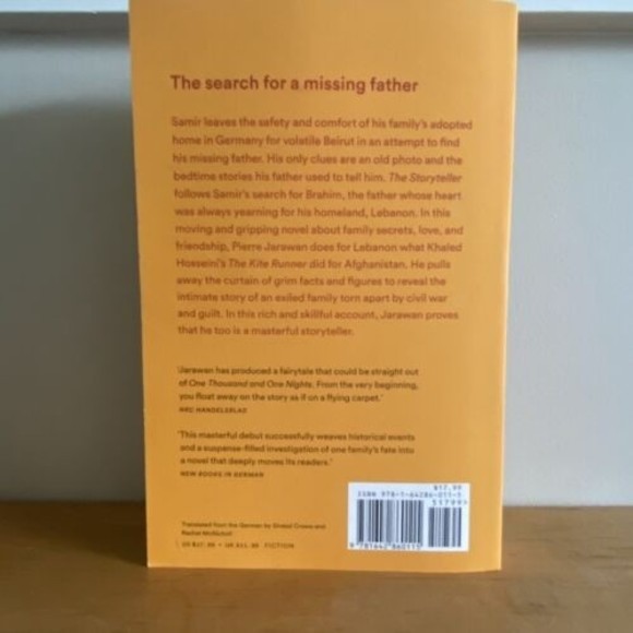 The Storyteller by Pierre Jarawan (2019, Trade Paperback) Book - Picture 2 of 5